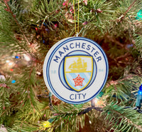 
              Tree Buddees x Manchester City F.C. Official Football Club Bauble Limited Edition Christmas Ornament - Team Crest
            