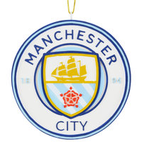 
              Tree Buddees x Manchester City F.C. Official Football Club Bauble Limited Edition Christmas Ornament - Team Crest
            