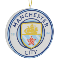 
              Tree Buddees x Manchester City F.C. Official Football Club Bauble Limited Edition Christmas Ornament - Team Crest
            