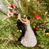 
              Funny Bride & Groom Marriage Ornament Newlyweds Gift - Also Hilarious Wedding Cake Topper
            