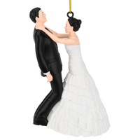 
              Funny Bride & Groom Marriage Ornament Newlyweds Gift - Also Hilarious Wedding Cake Topper
            