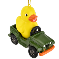 
              Off Roading Rubber Ducky Cute SUV Christmas Ornament
            