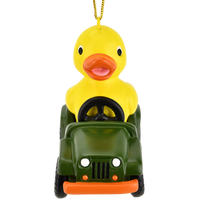 
              Off Roading Rubber Ducky Cute SUV Christmas Ornament
            