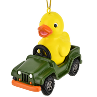 
              Off Roading Rubber Ducky Cute SUV Christmas Ornament
            