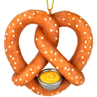 
              Pretzel with Cheese Food Christmas Ornament Decor
            
