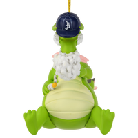 
              Puffin The Magic Dragon Funny Green Dragon Smoking Christmas Ornament
            