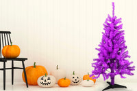 
              Purple Halloween/Christmas Tree 4 Feet Tall Decoration
            
