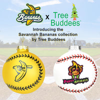
              Tree Buddees x Savannah Bananas Player Official Banana Ball Ornament - Limited Edition (Light Tone Batter - Yellow Jersey)
            