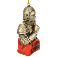 
              Silent Knight Funny Play on Words Christmas Ornament
            