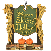 
              Welcome to Sleepy Hollow Sign Halloween Ornament Decoration
            