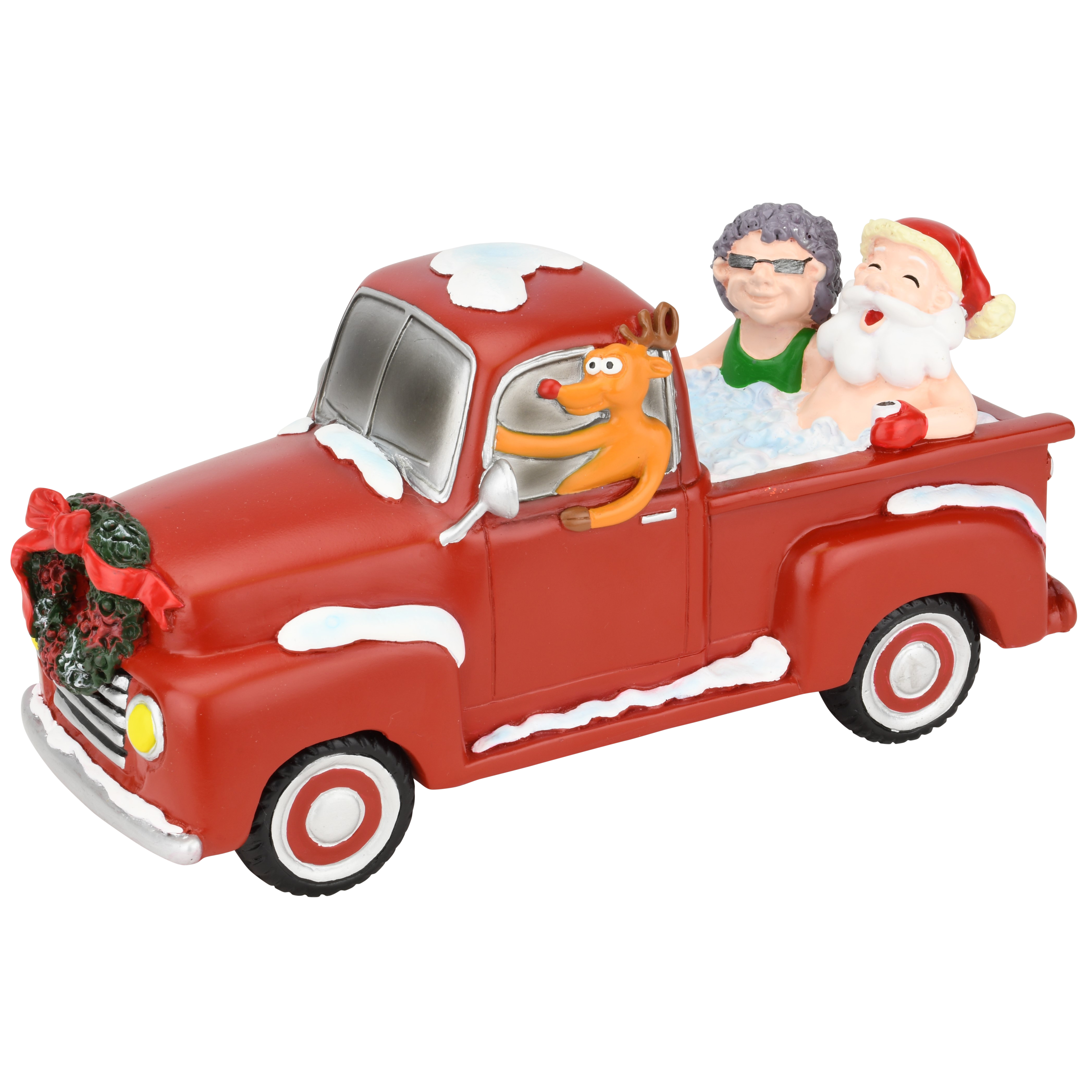 Sale - Santa and Mrs. Claus Partying Pickup Truck 'Hillbilly' Hot Tub 8