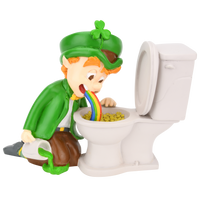 
              Pot of Gold Funny St. Patrick's Day Leprechaun Decoration Figurine
            