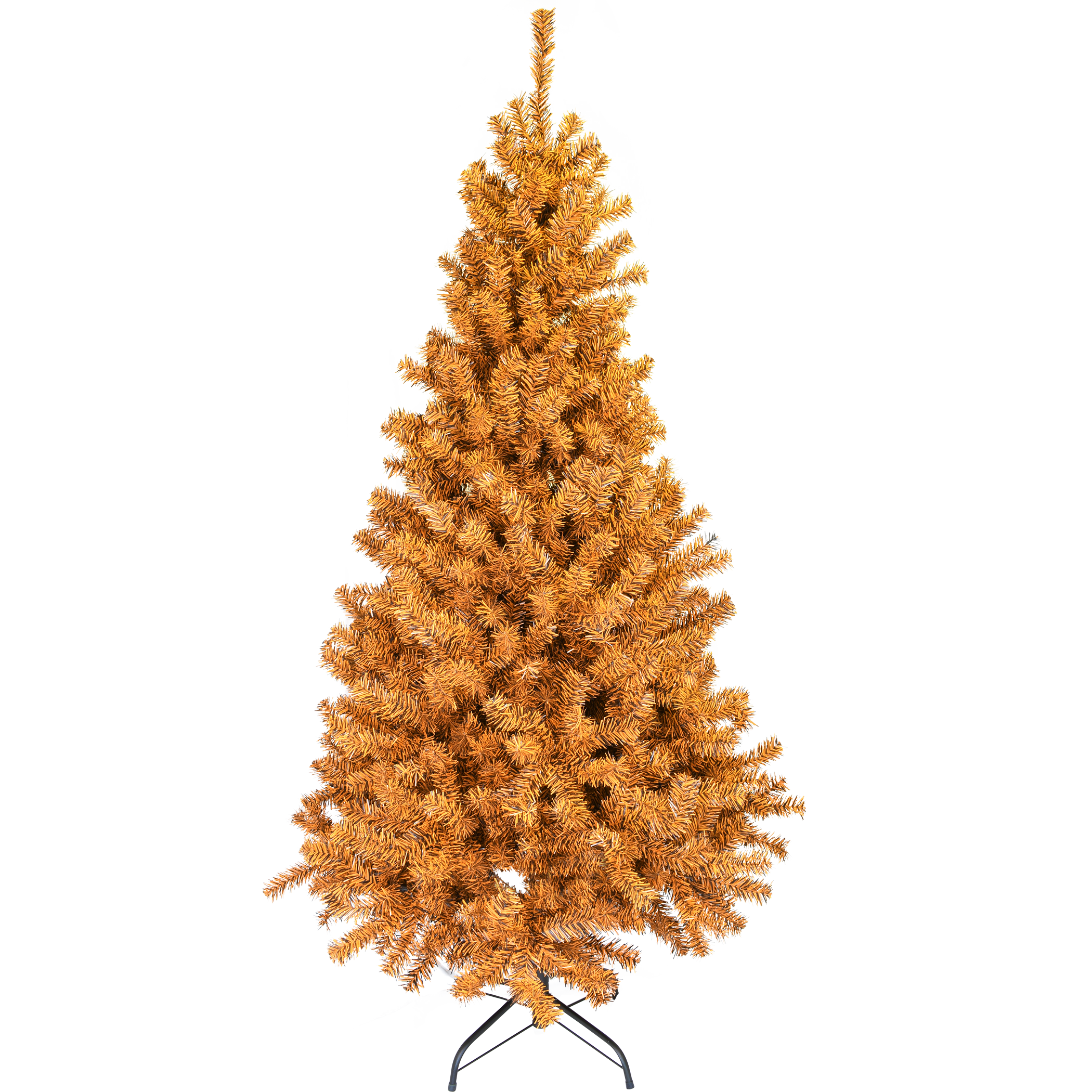 Sale - Black and Orange Halloween / Fall Colored Christmas Tree 6 Feet Tall