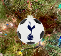 
              Tree Buddees x Tottenham Hotspur F.C. Official Bauble Limited Edition Spurs Christmas Ornament - Premier League Team - Glass Soccer Ball
            