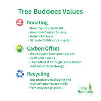 
              Tree Buddees x Savannah Bananas Logo Official Banana Ball Ornament - Limited Edition
            
