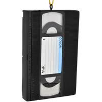 
              VHS Tape Retro Decor Personalizable Christmas Ornament
            