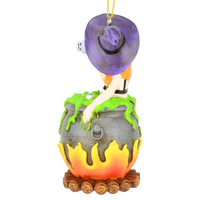 
              Funny Witches Hot Tub Halloween Ornament Witch Drinking in Cauldron
            
