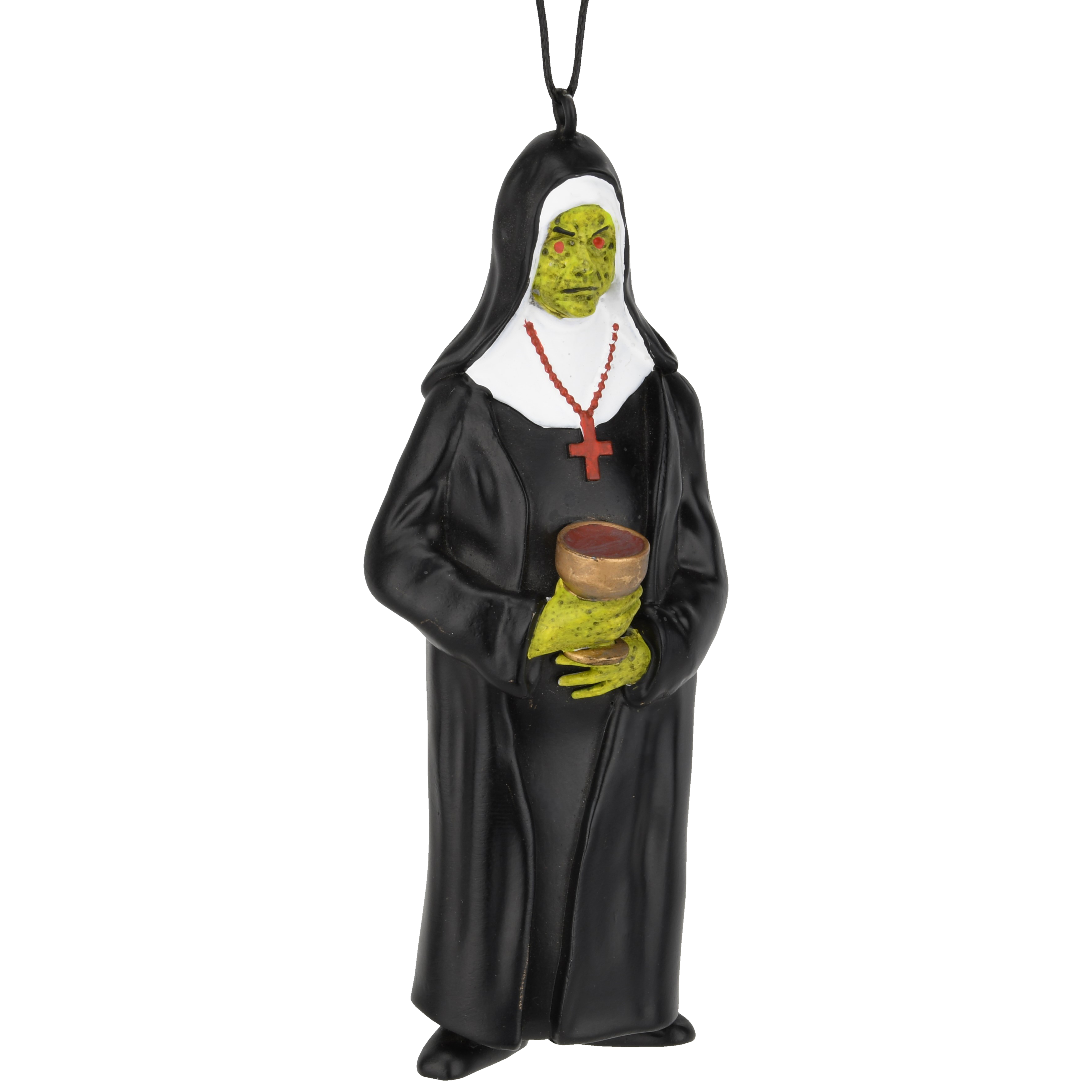 Creepy Zombie Nun Halloween Horror Ornament Spooky Undead Decoration