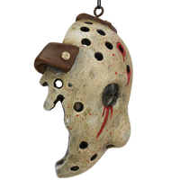 
              Bloody Hockey Mask Halloween Ornament Scary Decoration
            