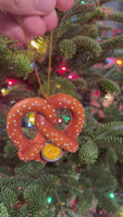 
              Pretzel with Cheese Food Christmas Ornament Decor
            