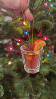 
              Old Fashioned Whiskey Cocktail Christmas Ornament
            