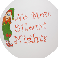 
              Sale - No More Silent Nights Fun Pregnancy Glass Christmas Ornaments
            